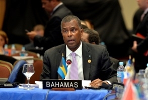 Bahamas Foreign MInister Frederick Mitchell delivers the Statement on behalf of the Bahamas at 44th OAS General Assembly - June 4 2014 in Paraguay