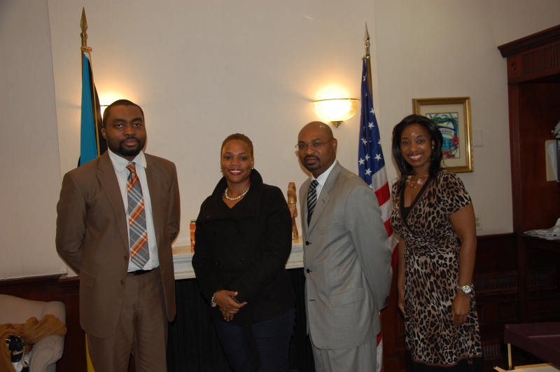 Senator Heather Hunt stopped by the Bahamas Embassy during a visit to D.C. in October 2014.
