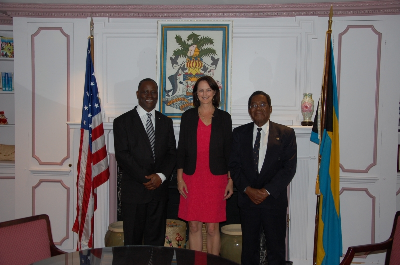 Phillip Davis, Lisa Johnson & Ambassador Newry
