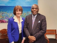 Ambassador Jones meets with Sarah H. Cleveland