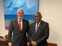Ambassador Jones meets with Ambassador of Belgium