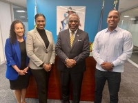 Ambassador Jones meets with Minister of State for the Public Service, the Hon. Pia Glover-Rolle and Parliamentary Secretary Jamahl Strachan