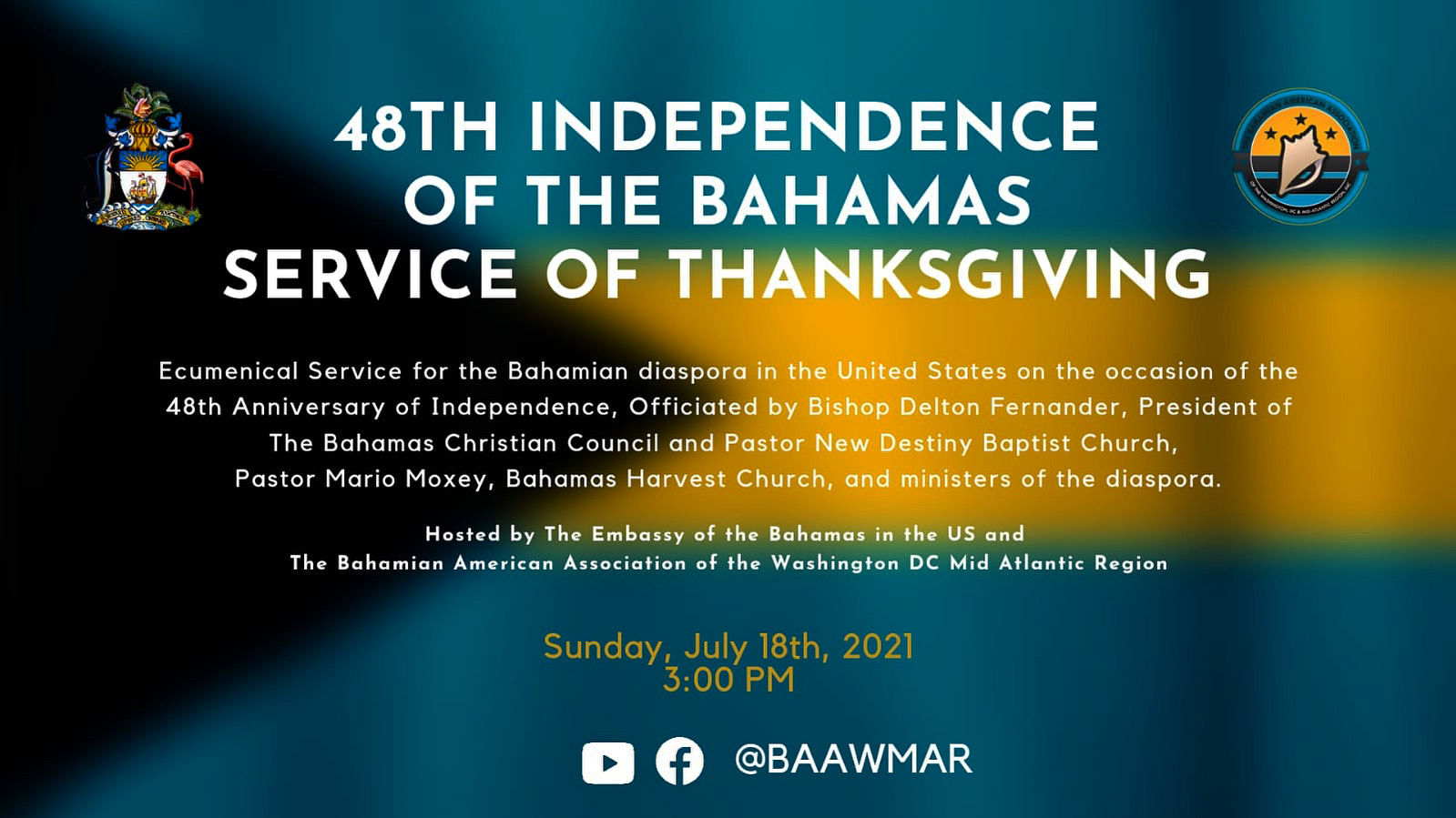 48th Independence of The Bahamas Service of Thanksgiving - Embassy of ...